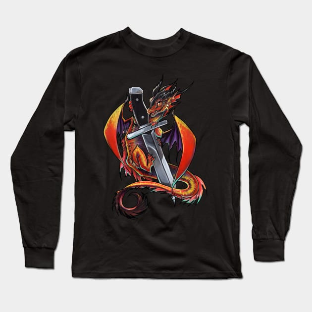 Forge dragon Long Sleeve T-Shirt by BiancaRomanStumpff